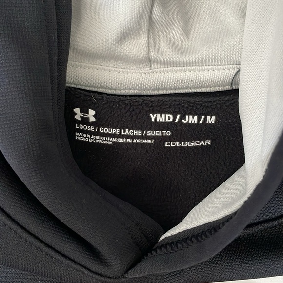 Boys Under Armour Black Hoodie - Picture 3 of 5